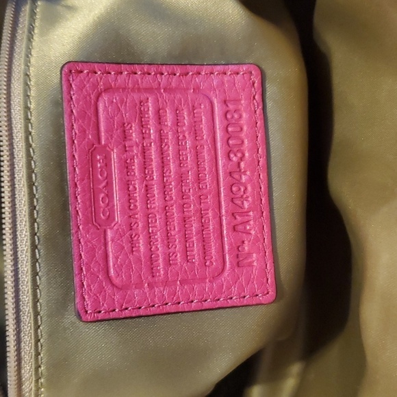 Coach Pink Madison Leather Small Georgie Satchel 30081 - Picture 9 of 13